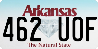 AR license plate 462UOF