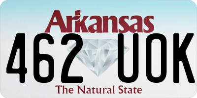 AR license plate 462UOK