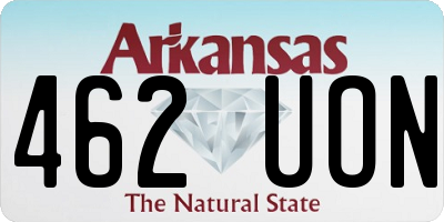 AR license plate 462UON