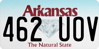 AR license plate 462UOV