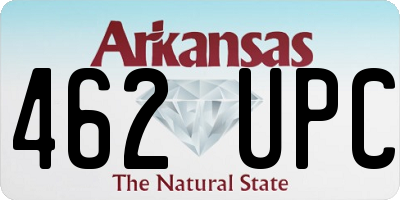 AR license plate 462UPC
