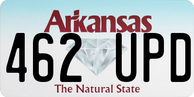 AR license plate 462UPD