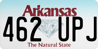 AR license plate 462UPJ