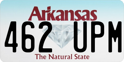 AR license plate 462UPM