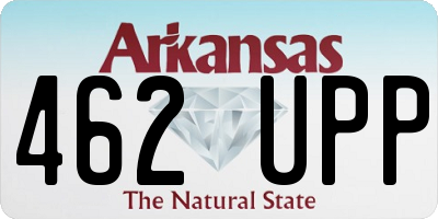 AR license plate 462UPP
