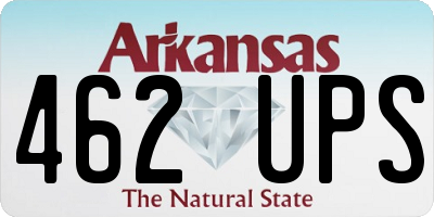 AR license plate 462UPS