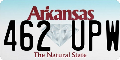 AR license plate 462UPW