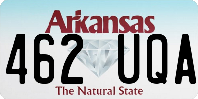 AR license plate 462UQA