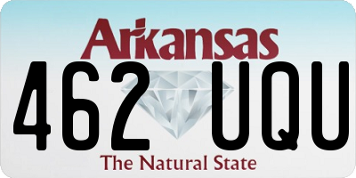 AR license plate 462UQU
