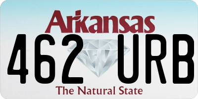 AR license plate 462URB