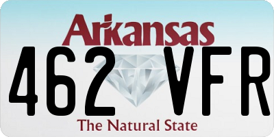 AR license plate 462VFR