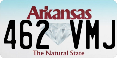 AR license plate 462VMJ
