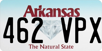 AR license plate 462VPX