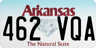 AR license plate 462VQA