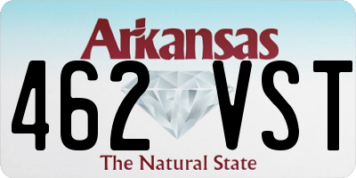 AR license plate 462VST