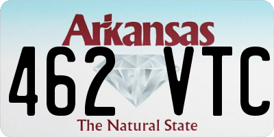 AR license plate 462VTC