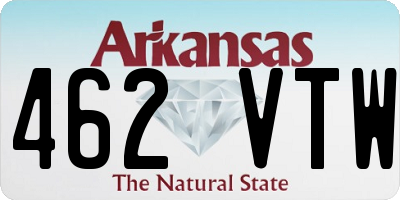 AR license plate 462VTW