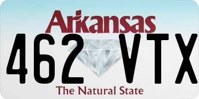AR license plate 462VTX
