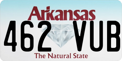 AR license plate 462VUB