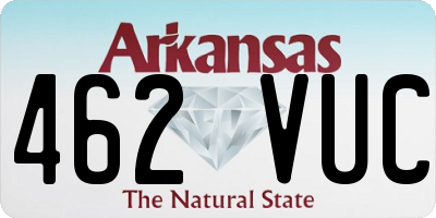 AR license plate 462VUC