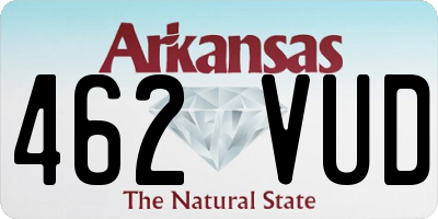 AR license plate 462VUD