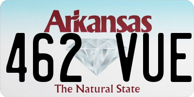 AR license plate 462VUE