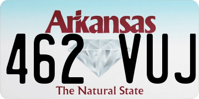 AR license plate 462VUJ