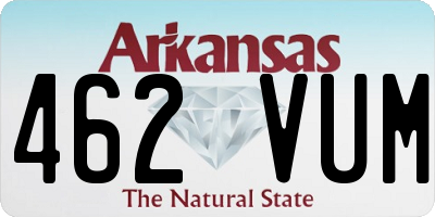 AR license plate 462VUM