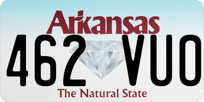 AR license plate 462VUO