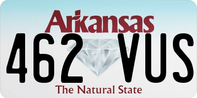 AR license plate 462VUS
