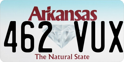 AR license plate 462VUX