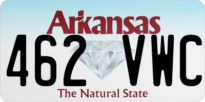 AR license plate 462VWC