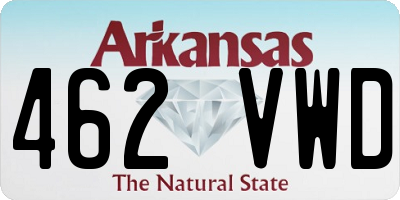 AR license plate 462VWD