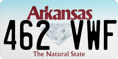 AR license plate 462VWF