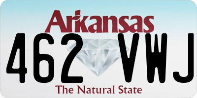 AR license plate 462VWJ