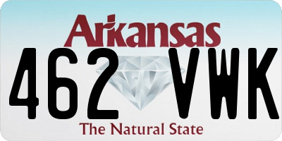 AR license plate 462VWK