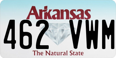 AR license plate 462VWM