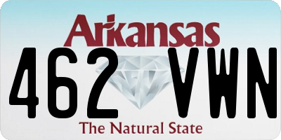 AR license plate 462VWN