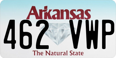 AR license plate 462VWP