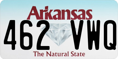 AR license plate 462VWQ