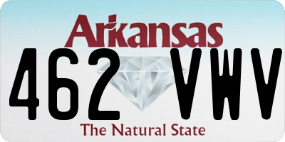 AR license plate 462VWV