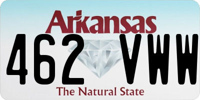AR license plate 462VWW
