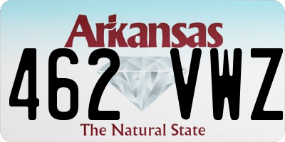 AR license plate 462VWZ