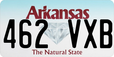 AR license plate 462VXB