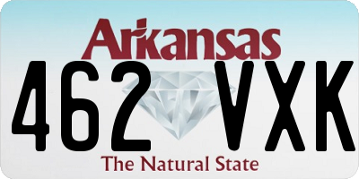 AR license plate 462VXK