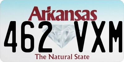 AR license plate 462VXM