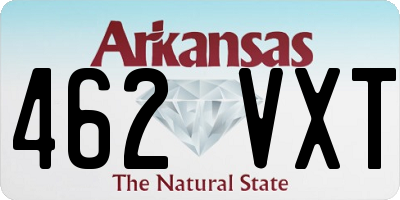 AR license plate 462VXT