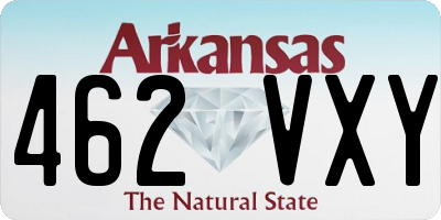 AR license plate 462VXY