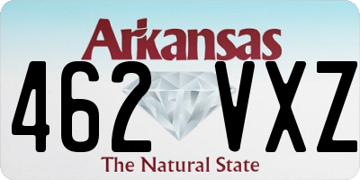 AR license plate 462VXZ