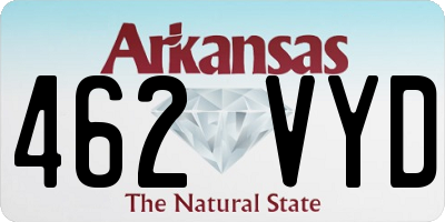 AR license plate 462VYD